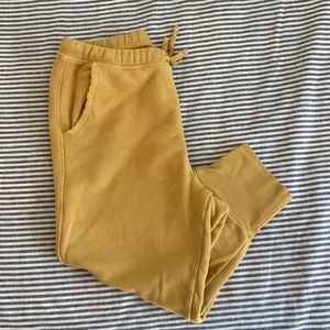 Frank & Eileen Tee Lab Crop Jogger, Yellow, Size XS, EUC
